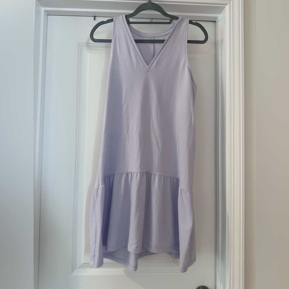 a new day Lavender V-Neck Sleeveless Drop-Waist Dress